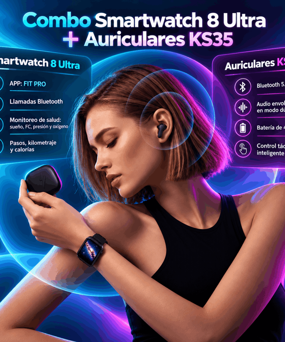 Smartwatch X8 Ultra + Auriculares Gaming Bluetooth KS35 - Imagen 6