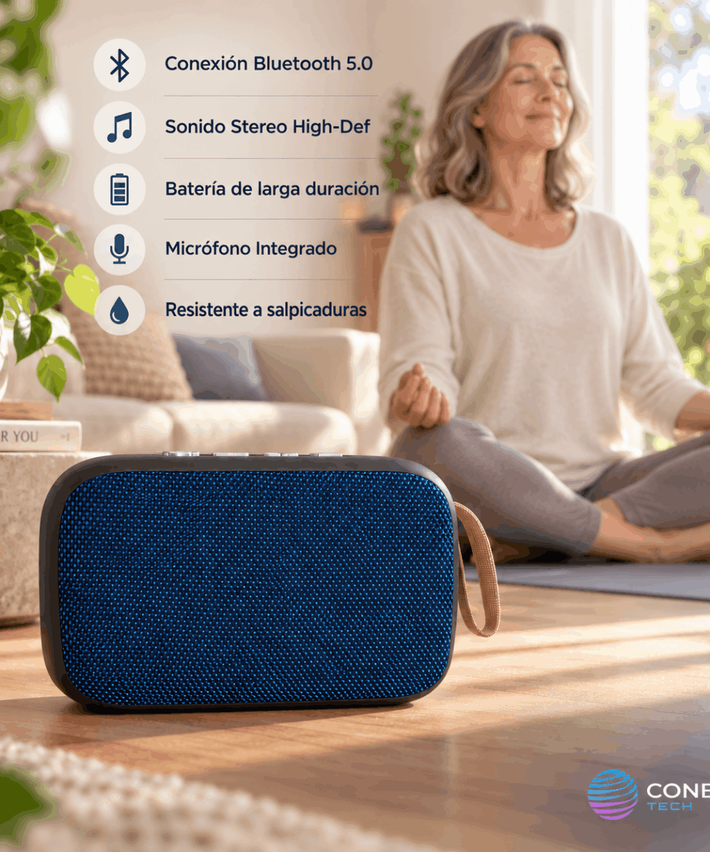 Parlante T21 Bluetooth Portatil - Compacto - Liviano - Imagen 5