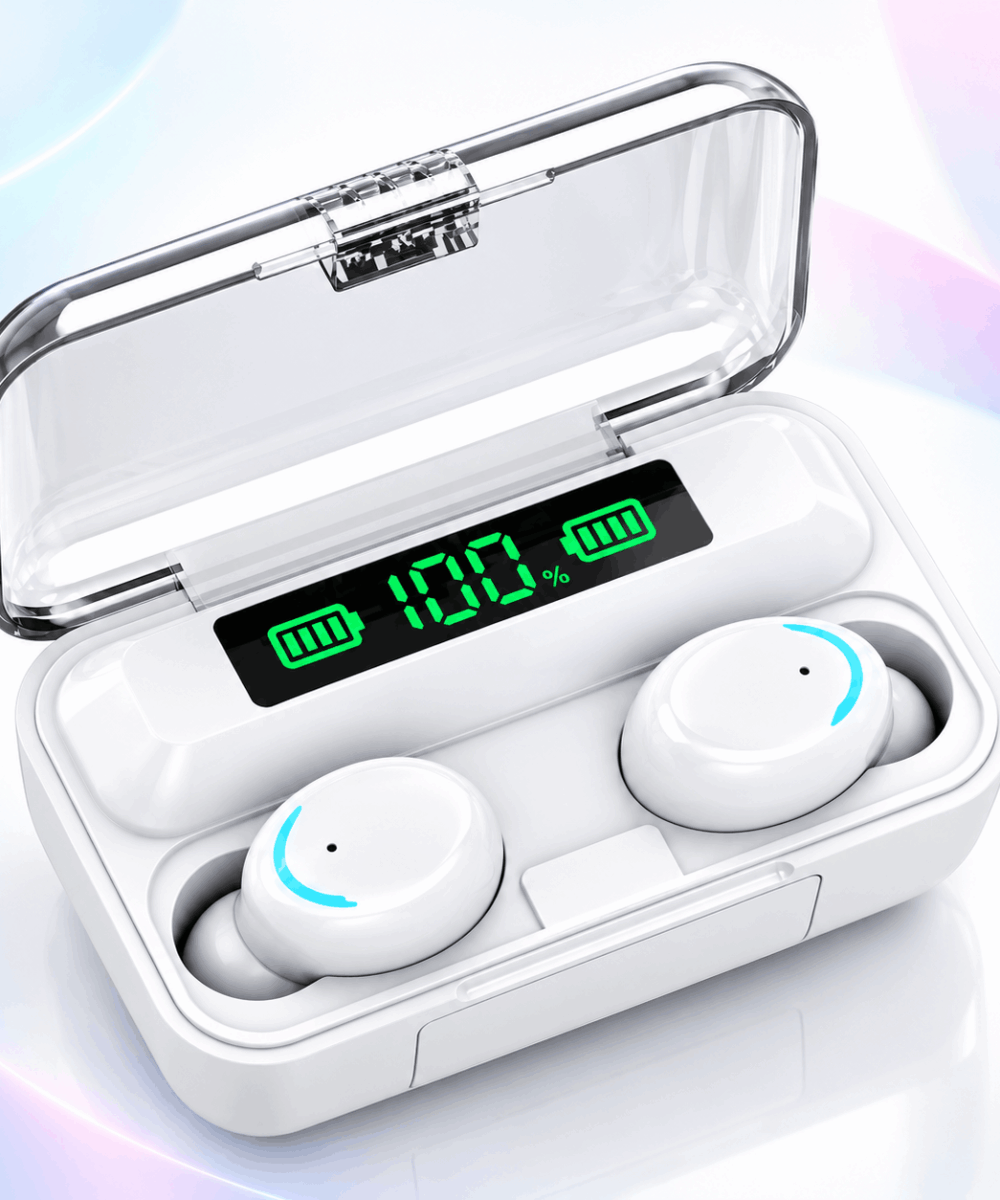 Auriculares Inalámbricos TWS F9 Bluetooth 5.1 con Estuche Power Bank